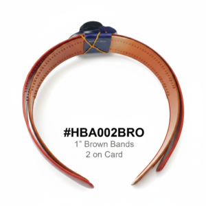 Brown Hair Bands 2pcs Card #HBA002BRO