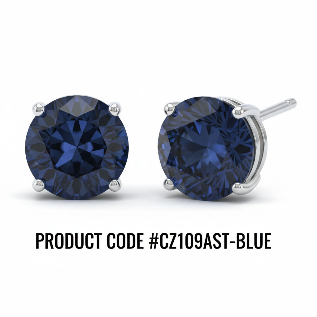 Assorted CZ Crystal Stud Earrings Display Board 72 Pairs #CZ109AST - Image 12