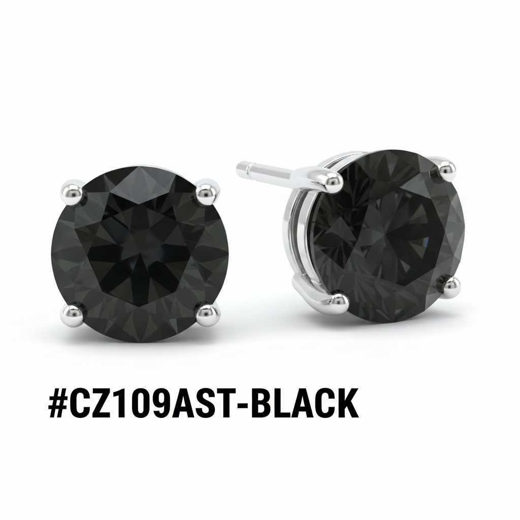 Assorted CZ Crystal Stud Earrings Display Board 72 Pairs #CZ109AST - Image 10