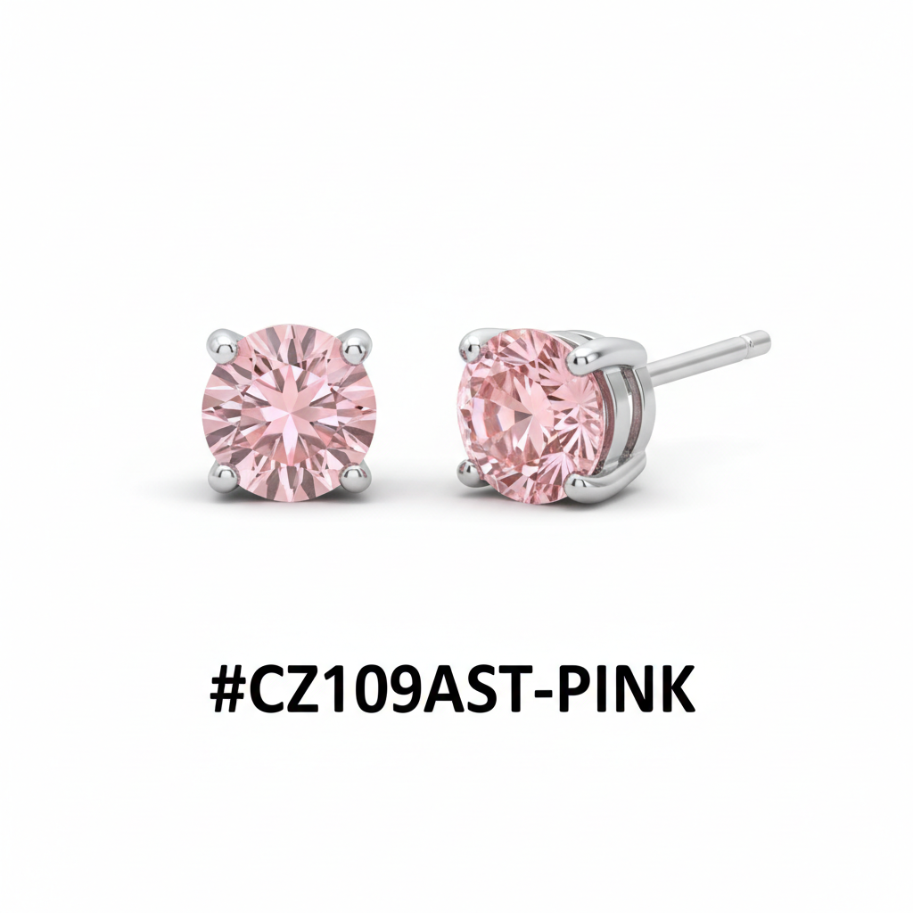 Assorted CZ Crystal Stud Earrings Display Board 72 Pairs #CZ109AST - Image 11