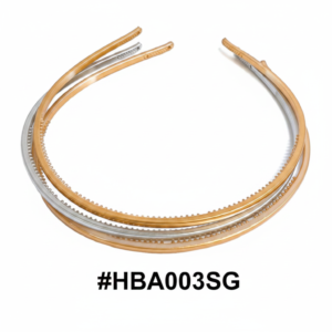 Gold & Silver Slim Hair Bands 3pcs #HBA003SG