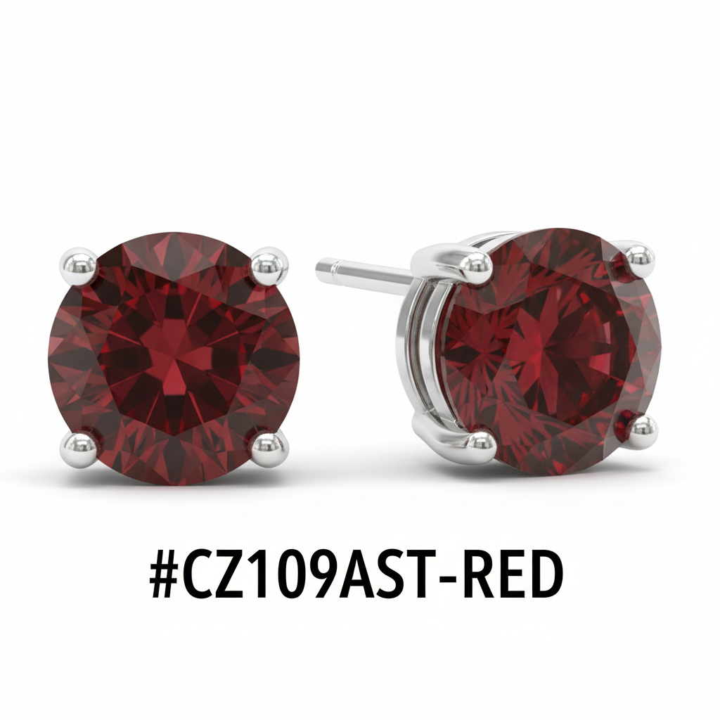 Assorted CZ Crystal Stud Earrings Display Board 72 Pairs #CZ109AST - Image 3