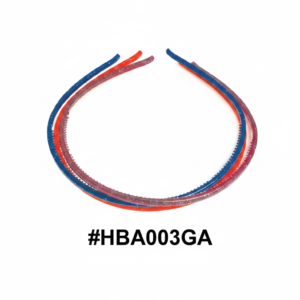 Assorted Slim Hair Bands 3pcs Blue, Red & Purple #HBA003GA