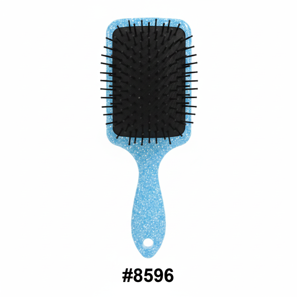 Glitter Paddle Hair Brush Assorted Colours #8596 - Image 2