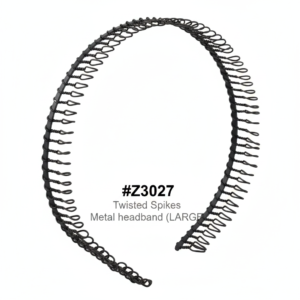 Twisted Spikes Metal Headband - Large | #Z3027
