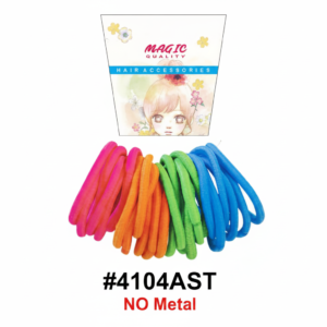 Magic Quality Hair Ties No Metal #4104AST
