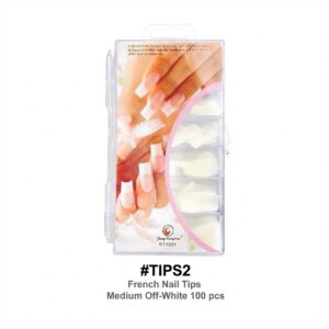 French Nail Tips - Medium Off-White 100 in box #TIPS2