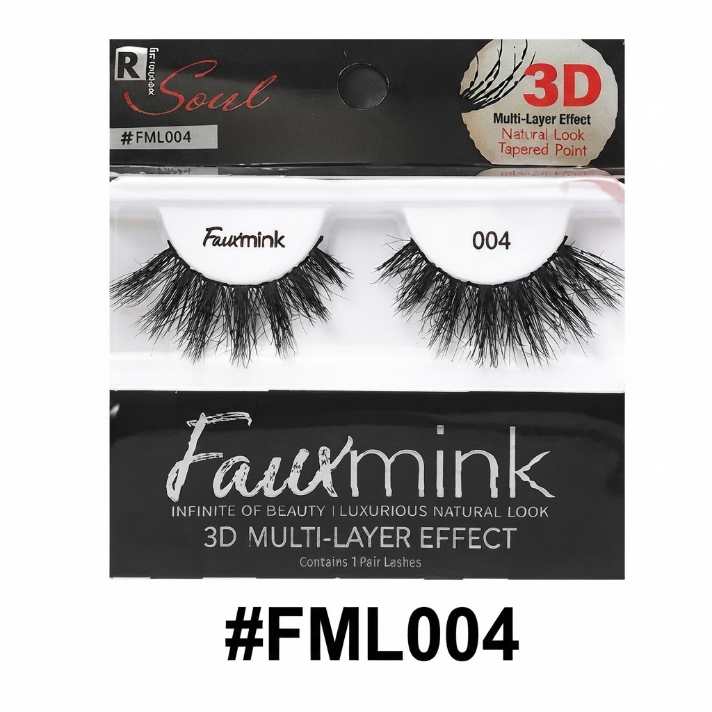 Response Soul Faux Mink Lashes - #FML004 3D Multi-Layer Effect for Bold Glamour