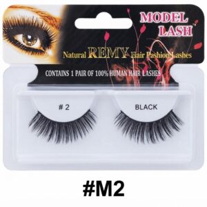 Remy Model Lash Classic Style 100% Human Hair Lashes for a Timeless Look #M2