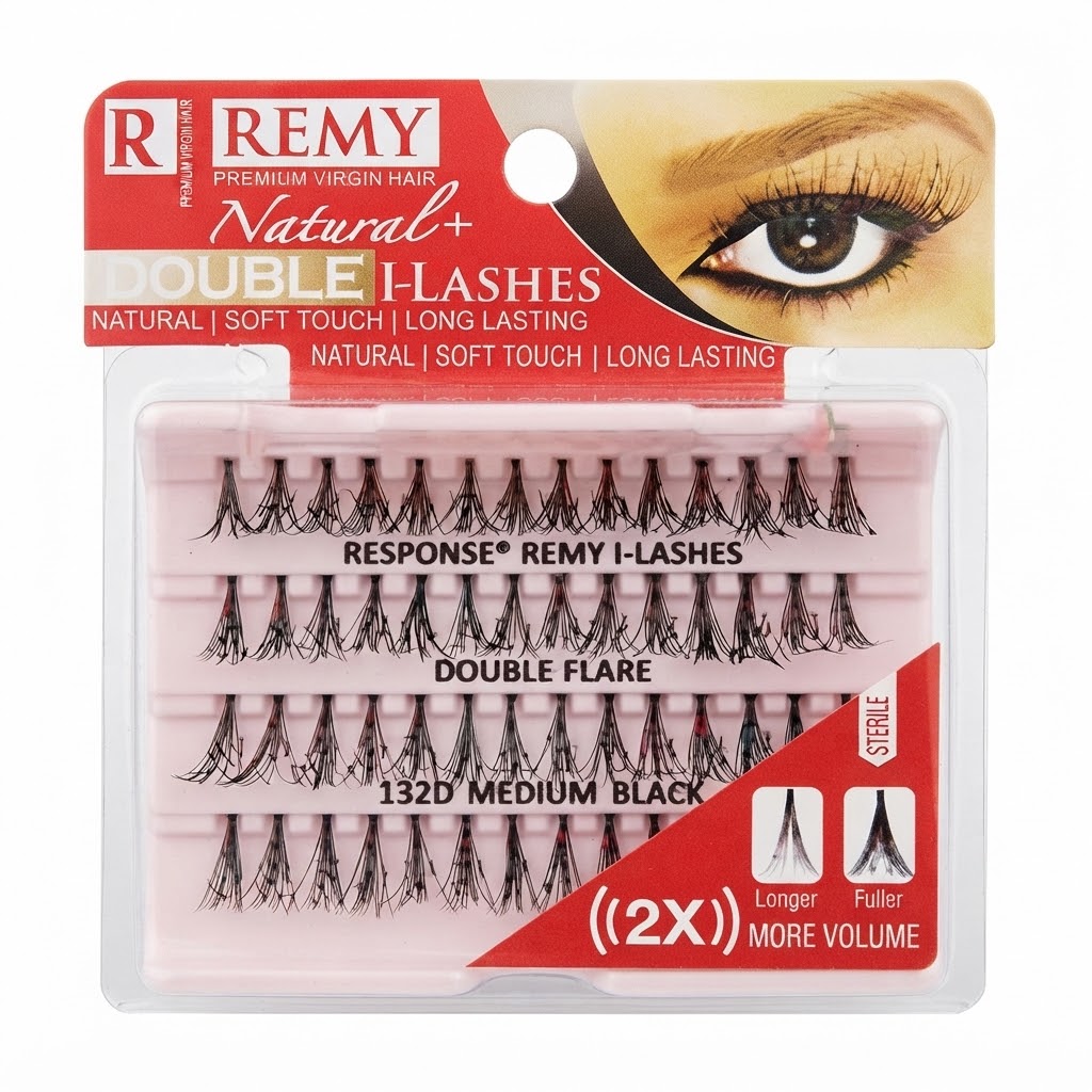 Eyelashes Flair Medium Double Black #00132D