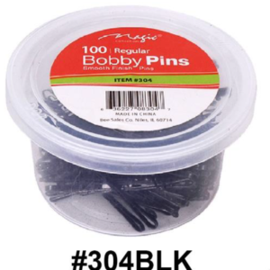 Magic, 100 Regular Bobby Pins, Black #304BLK