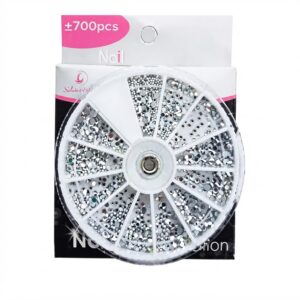 Nail Stone Collection Silver Glitter Decoration 700 pcs #NSSIL
