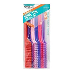 Stella Collection Bone Tail Styling Combs #2663AST