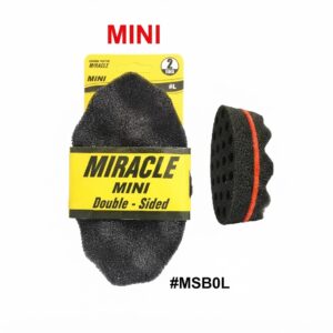 Miracle Mini Double-Sided Sponge Brush, #MSB0L, Black