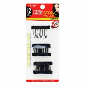 Magic, Lace Spring Wig Clip, Black #SWC12