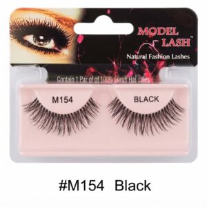Remy Natural Fashion False Lashes Model Lash M154 Black (#M154)