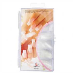 Round Corner Tips - Long Clear 100 in box #TIPS3
