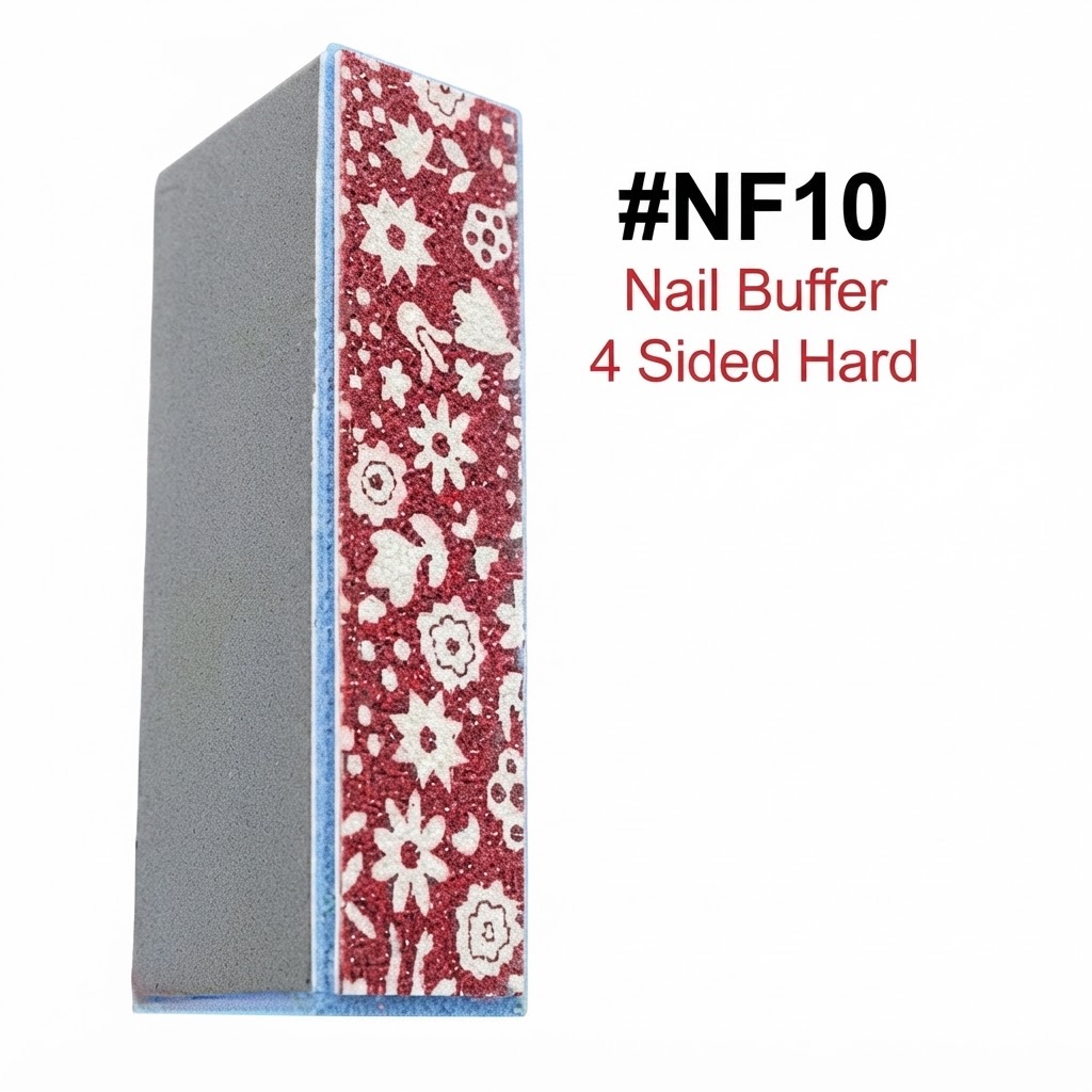 Nail Buffer 4 Sided Hard - Professional Buffing Block #NF10