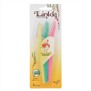 Twinkle Eyebrow Razor, 3 pcs Set #L10001