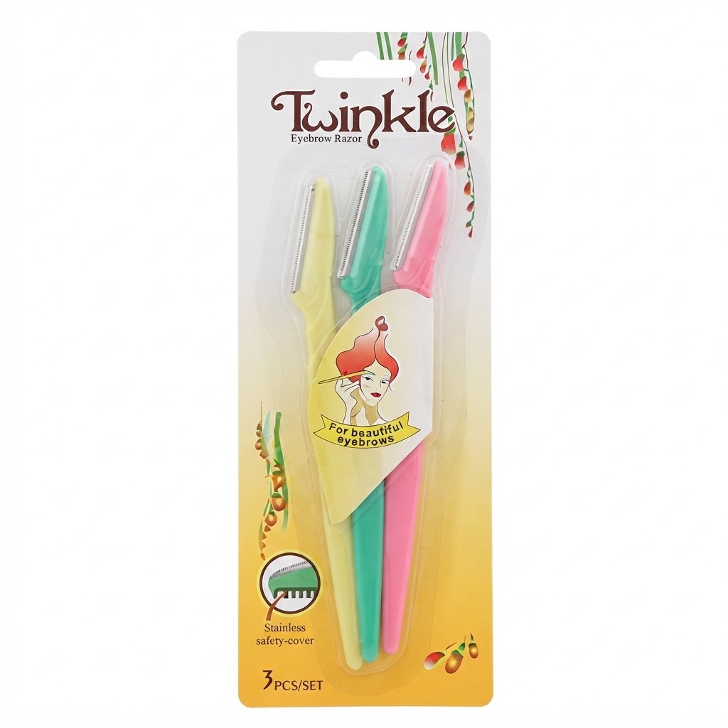 Twinkle Eyebrow Razor, 3 pcs Set #L10001