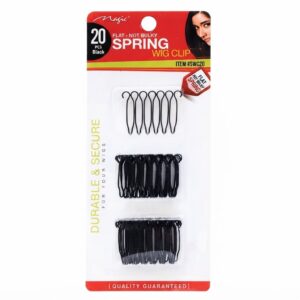 Magic Collection Spring Clip Black 20pcs Pack #SWC20