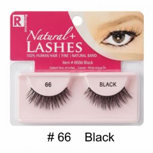 R Natural+ Lashes - Black Dramatic and #66