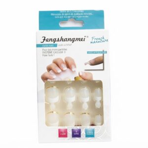 French Manicure Nail Tips - Natural Clear Base #NAILART5