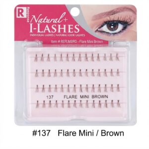 R Natural+ I-Lashes - Flare Mini Brown #137