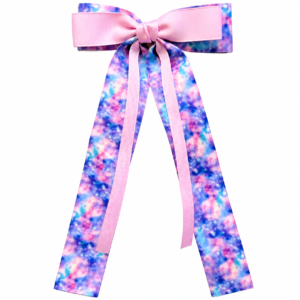 Jojo Medium Tail Fade Pink Pastel Hair Bow Clip #JOJO21