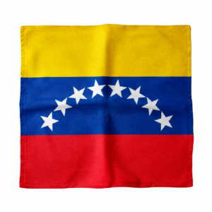 Venezuelan Flag Bandana - Yellow Blue Red Star Print #BANVEN