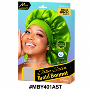 Murry Collection Silky Satin Braid Jumbo Bonnet Assorted 25 Inch โ MBY401AST