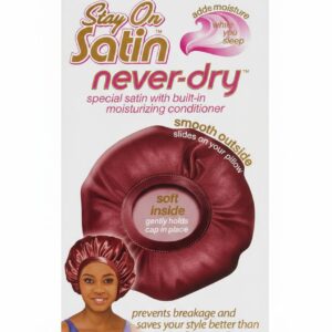 Burgundy Stay On Satin Never-Dry Extra Large Edge Bonnet #96382