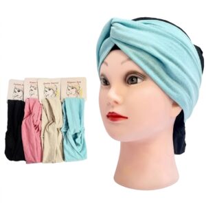 Solid Colour Twist Turban Headwrap Comfortable 1Pcs #NT103