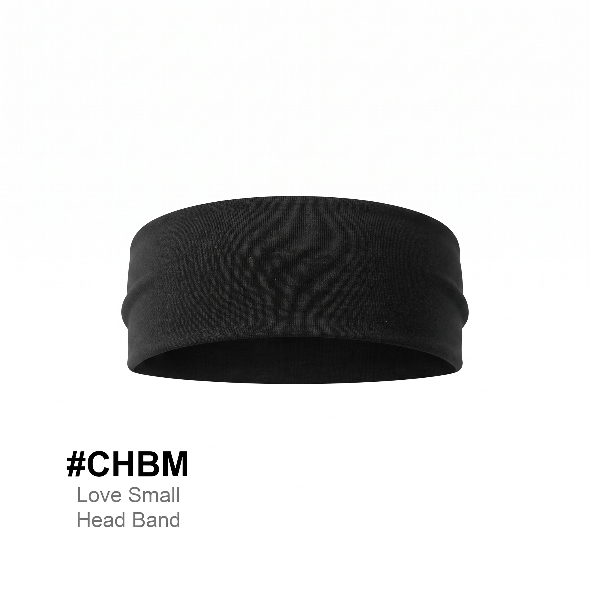 Love Small Head Band Black 12pc Pack #CHBM