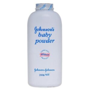 Johnson's Baby Powder 200ml bottle for gentle skin care