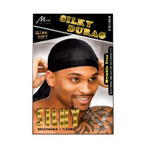 Silky Durag - Black Ultra Soft Hair Styling #M4811BLK