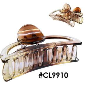 Transparent Amber Hair Claw Clamp #CL9910