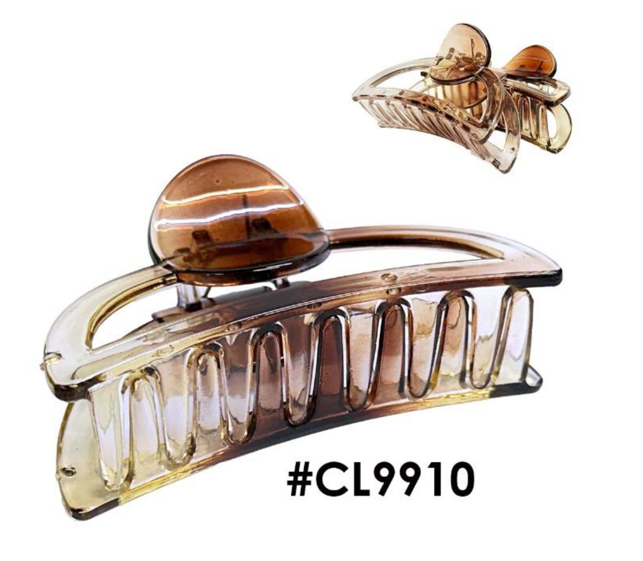 Transparent Amber Hair Claw Clamp #CL9910