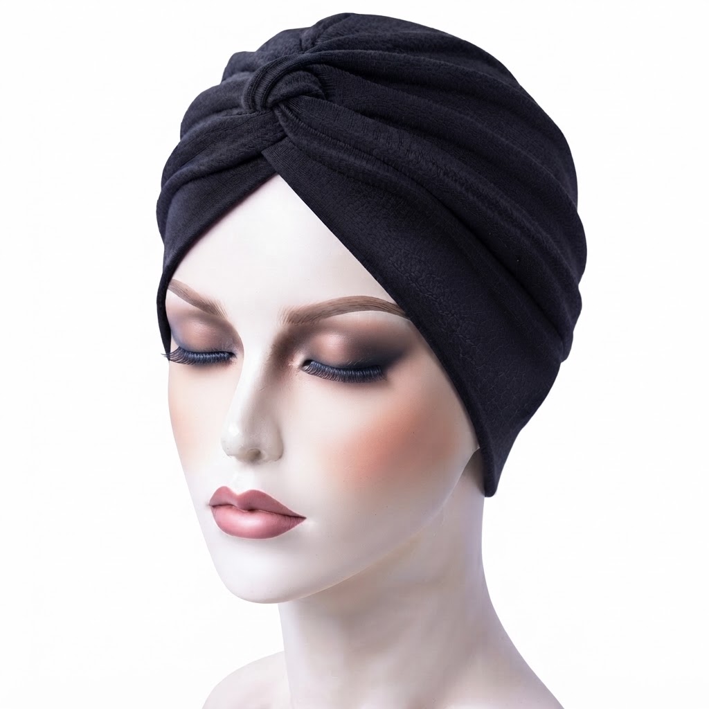 Turban Loose Black #2100BLA