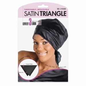 Satin Triangle Hair Wrap - Adjustable #2153AST