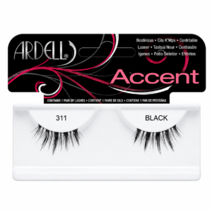 Ardell Accent Lashes 311 Black false eyelashes packaging on a pure white background