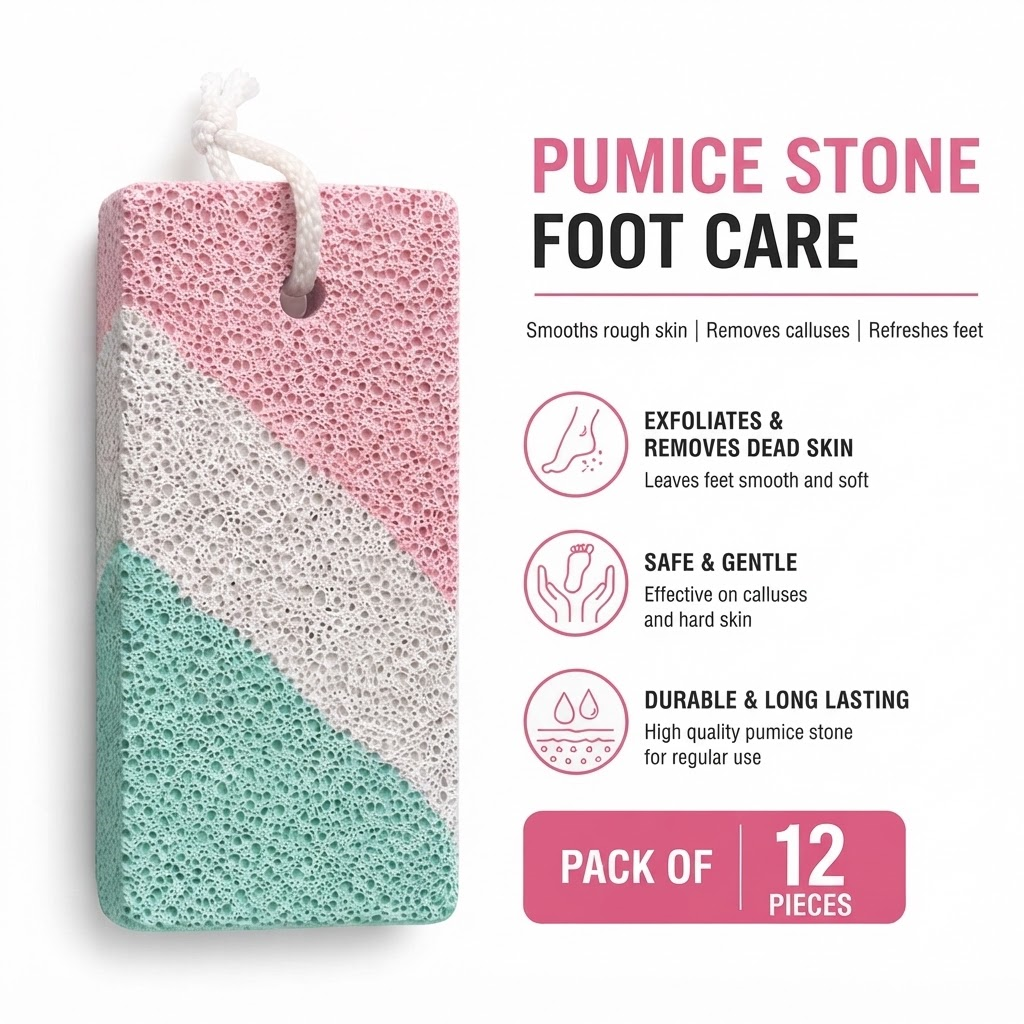 Tri-Colour Pumice Foot Stone 1pcs #ST1