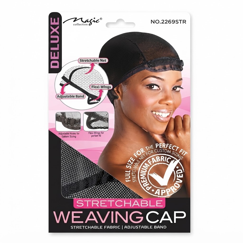 Magic Stretchable Weaving Cap with adjustable features and flexi-wings.