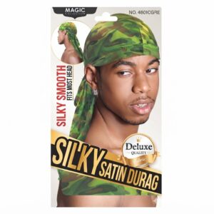 Silky Satin Durag Como Green for men