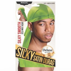 Silky Satin Durag L Green #4801LGRE