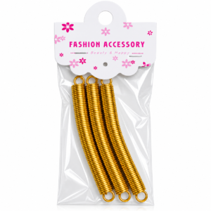 Gold hair braid spring accessories in a three-piece pack