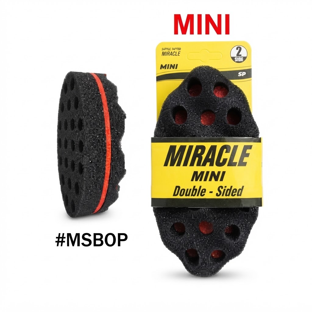 Miracle Mini Double-Sided Sponge Brush (Perforated), MSB0P