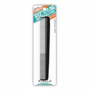Stella 9-Inch Wide Comb Black Chemical & Heat #2448