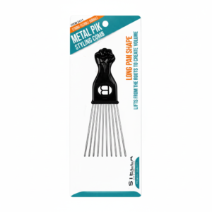 Stella Collection Metal Pick Styling Comb Short Pan #2412