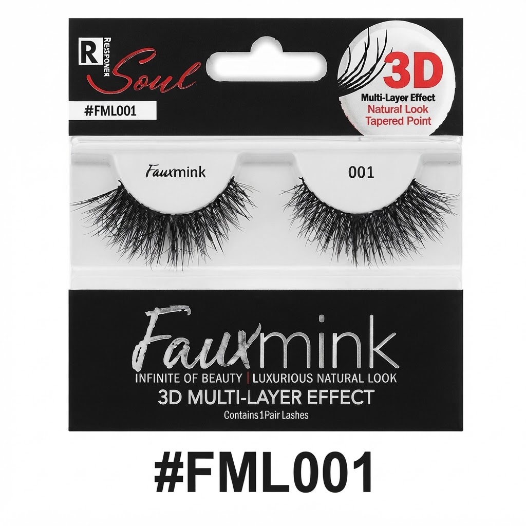Response Soul Faux Mink Lashes - #FML001 3D Multi-Layer Effect for a Luxurious Natural Look